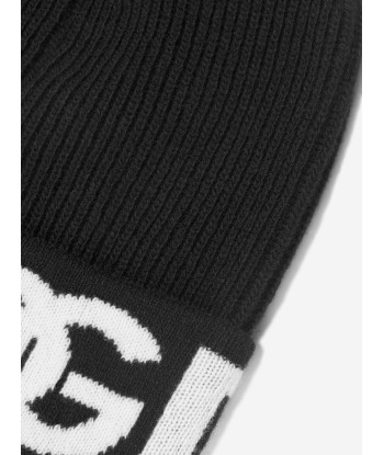 Dolce & Gabbana Kids Wool Knitted Logo Hat de pas cher