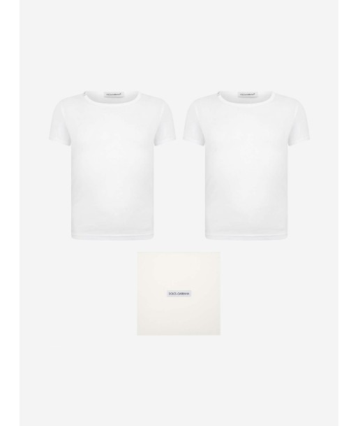 Dolce & Gabbana Boys 2 Pack T-Shirt Set in White votre restaurant rapide dans 