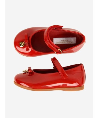 Dolce & Gabbana Girls Patent Leather Ballerina Shoes livraison gratuite