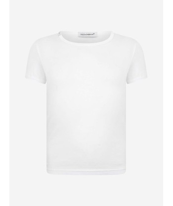 Dolce & Gabbana Boys 2 Pack T-Shirt Set in White votre restaurant rapide dans 