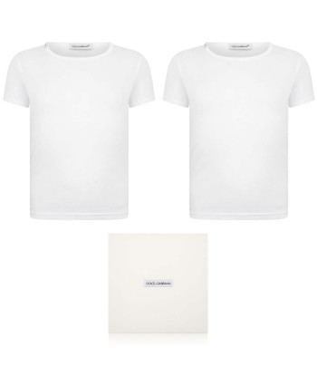 Dolce & Gabbana Boys 2 Pack T-Shirt Set in White votre restaurant rapide dans 