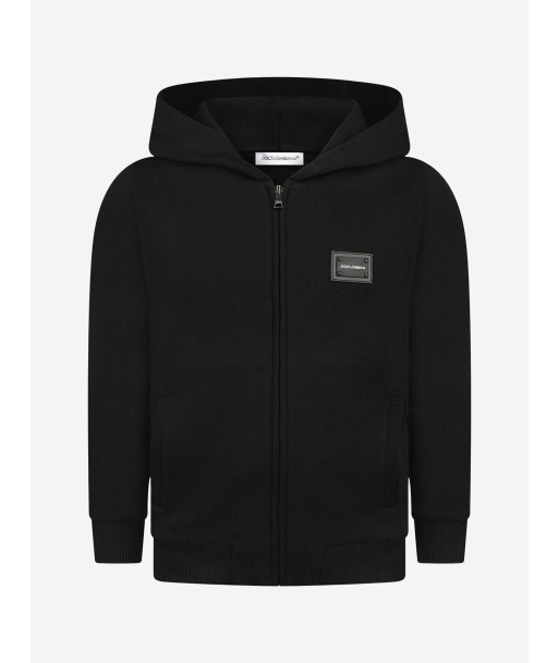 Dolce & Gabbana Boys Cotton Logo Zip Up Top de l' environnement