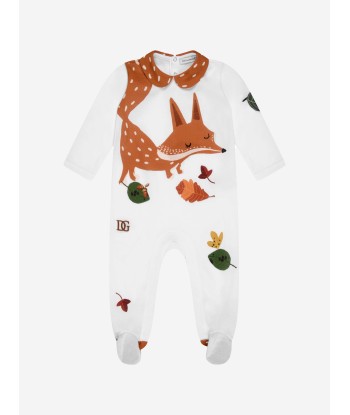 Dolce & Gabbana Boys Cotton Fox Babygrow acheter en ligne