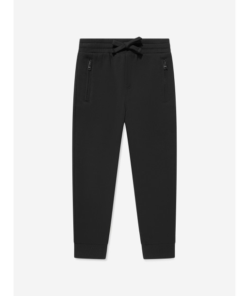 Dolce & Gabbana Boys Branded Joggers in Black Pour