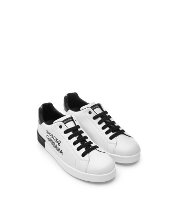 Dolce & Gabbana Girls Leather Logo Lace Up Trainers suggérées chez