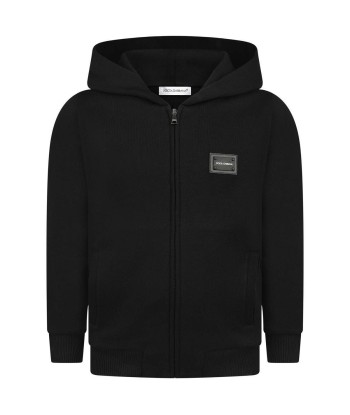 Dolce & Gabbana Boys Cotton Logo Zip Up Top de l' environnement