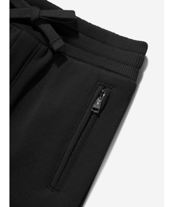 Dolce & Gabbana Boys Branded Joggers in Black Pour