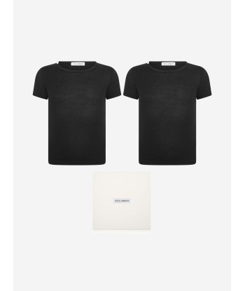 Dolce & Gabbana Boys Cotton Branded T-Shirt Set (2 Pack) Venez découvrir notre 