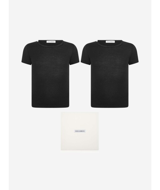 Dolce & Gabbana Boys Cotton Branded T-Shirt Set (2 Pack) Venez découvrir notre 