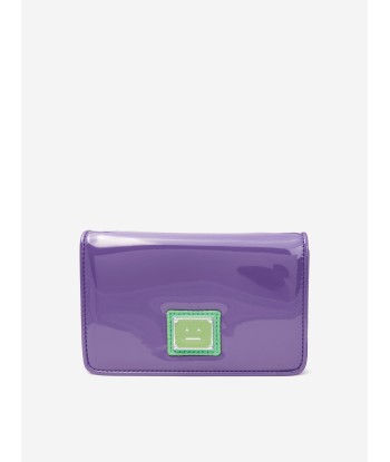 Acne Studios Kids Mini Crossbody Face Bag in Purple votre