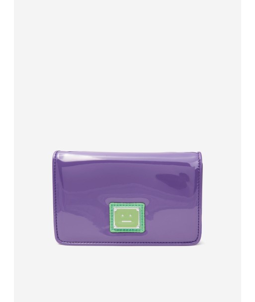 Acne Studios Kids Mini Crossbody Face Bag in Purple votre