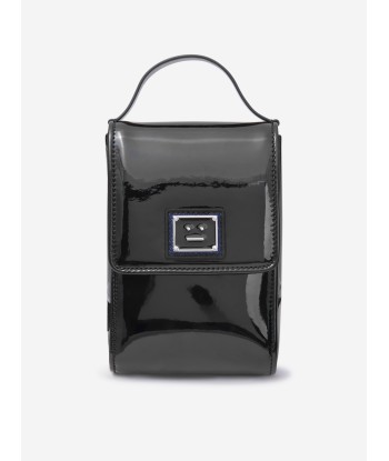 Acne Studios Kids Mini Crossbody Face Bag in Black outlet