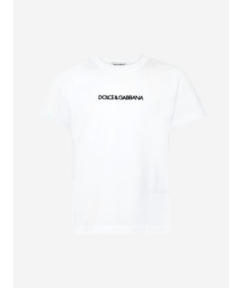 Dolce & Gabbana Boys Cotton Jersey Logo T-Shirt Les magasins à Paris