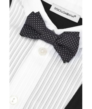 Dolce & Gabbana Baby Boys Tuxedo Romper in Black meilleur choix