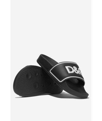 Dolce & Gabbana Kids Contrast Logo Sliders JUSQU'A -70%! 