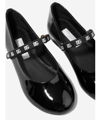 Dolce & Gabbana Girls Patent Leather Shoes in Black français