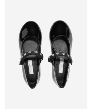 Dolce & Gabbana Girls Patent Leather Shoes in Black français