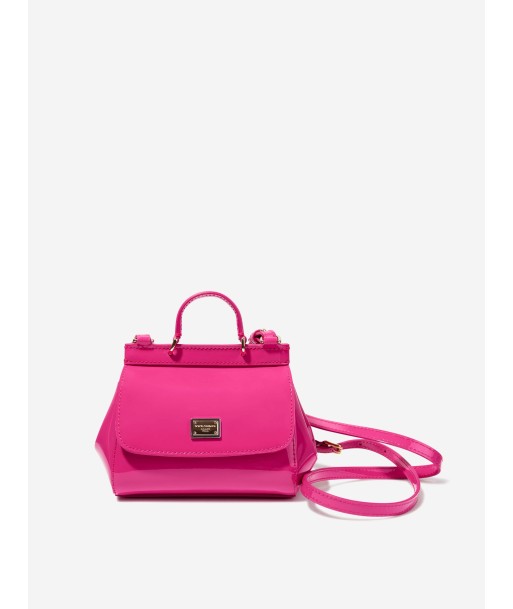 Dolce & Gabbana Girls Patent Leather Handbag in Pink les ligaments