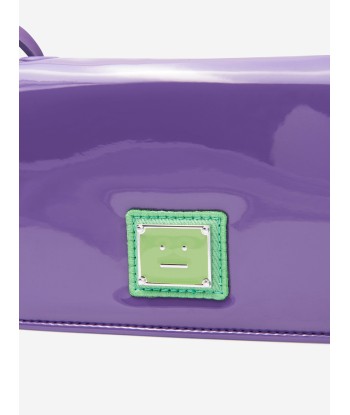 Acne Studios Kids Mini Crossbody Face Bag in Purple votre