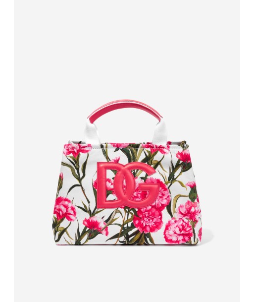 Dolce & Gabbana Girls Carnations Tote Bag in White Venez découvrir notre 