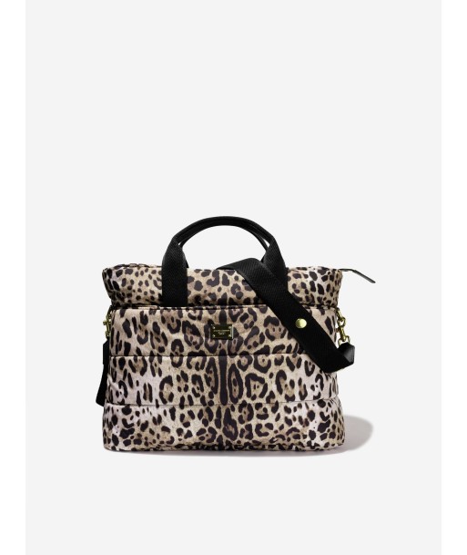 Dolce & Gabbana Baby Girls Leopard Print Changing Bag in Brown solde