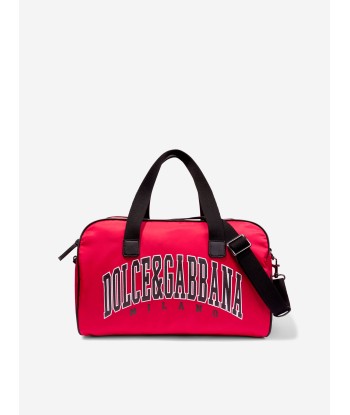 Dolce & Gabbana Boys Milano Logo Duffle Bag in Red Dans la société mordern