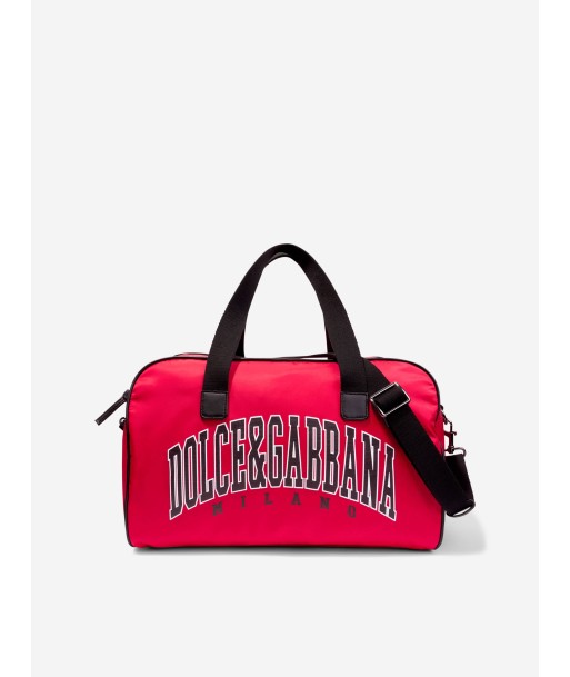 Dolce & Gabbana Boys Milano Logo Duffle Bag in Red Dans la société mordern