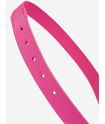 Dolce & Gabbana Girls Leather Branded Belt in Pink offre 