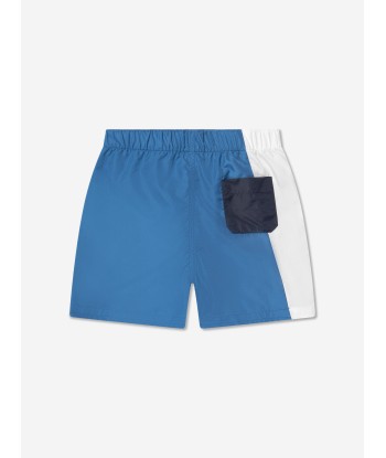 Dolce & Gabbana Baby Boys Logo Swim Shorts in Blue offre 