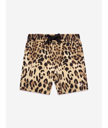 Dolce & Gabbana Baby Girls Leopard Shorts in Beige de la marque