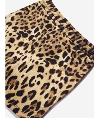 Dolce & Gabbana Baby Girls Leopard Shorts in Beige de la marque