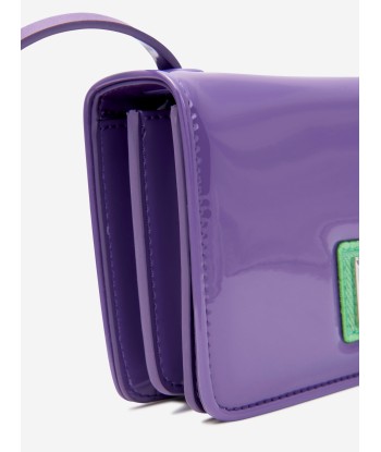 Acne Studios Kids Mini Crossbody Face Bag in Purple votre