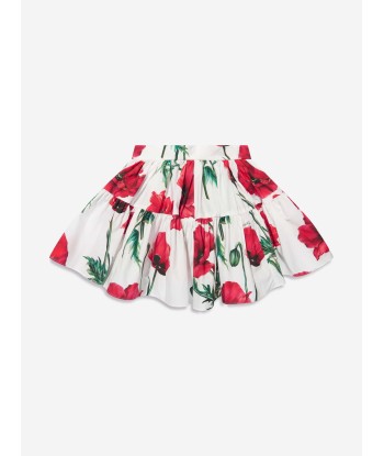 Dolce & Gabbana Baby Girls Poppy Skirt With Knickers in White de pas cher