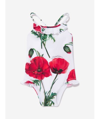 Dolce & Gabbana Baby Girls Poppy Swimming Costume in White Par le système avancé 