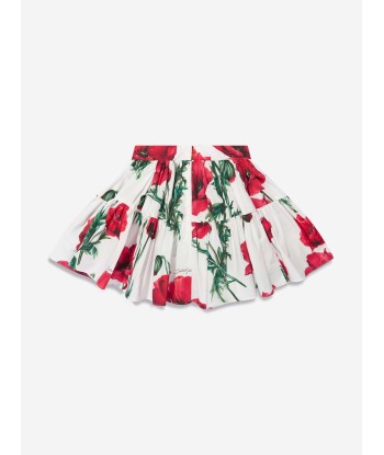 Dolce & Gabbana Baby Girls Poppy Skirt With Knickers in White de pas cher