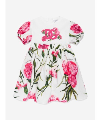 Dolce & Gabbana Baby Girls Carnation Dress With Knickers in White la chaussure