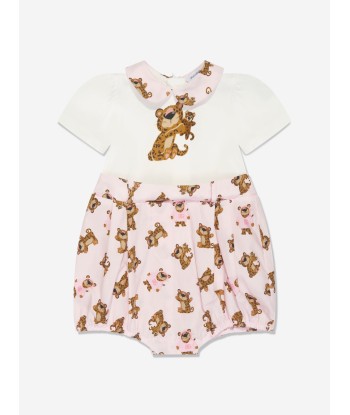 Dolce & Gabbana Baby Girls Bear Romper in Pink hantent personnes