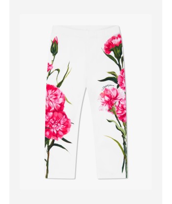 Dolce & Gabbana Baby Girls Carnation Leggings in White france