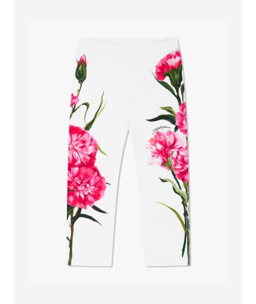 Dolce & Gabbana Baby Girls Carnation Leggings in White france