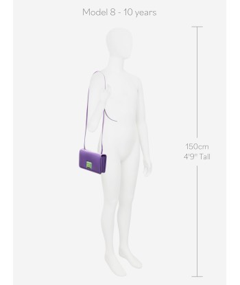 Acne Studios Kids Mini Crossbody Face Bag in Purple votre