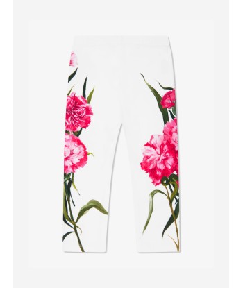 Dolce & Gabbana Baby Girls Carnation Leggings in White france