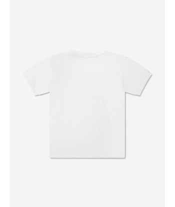 Dolce & Gabbana Baby Girls Poppy Logo T-Shirt in White vous aussi creer 