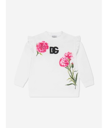 Dolce & Gabbana Baby Girls Carnation Sweatshirt in White france