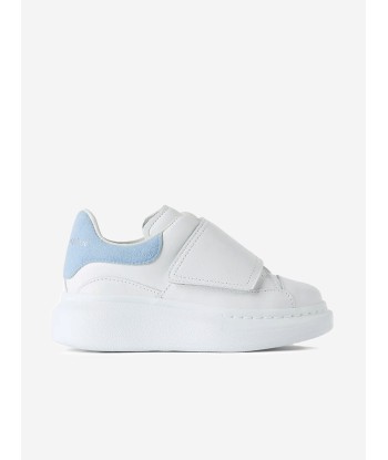 Alexander McQueen Kids Leather Velcro Trainers français