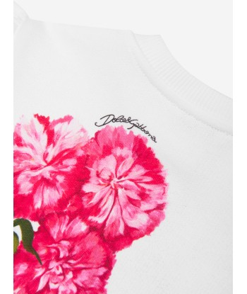 Dolce & Gabbana Baby Girls Carnation Sweatshirt in White france