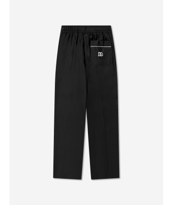 Dolce & Gabbana Boys Silk Pyjama Bottoms in Black de l' environnement