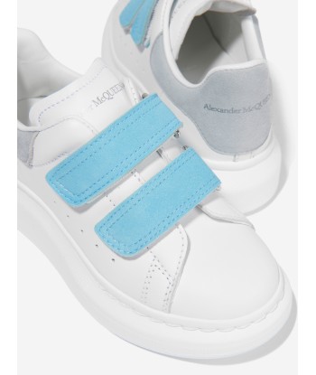 Alexander McQueen Kids Leather Velcro Strap Chunky Trainers Les êtres humains sont 