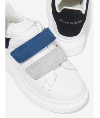 Alexander McQueen Kids Leather Velcro Strap Chunky Trainers du meilleur 