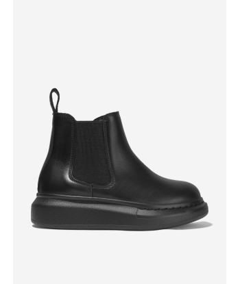 Alexander McQueen Kids Leather Chunky Chelsea Boots hantent personnes