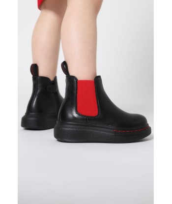 Alexander McQueen Kids Leather Chunky Chelsea Boots meilleur choix